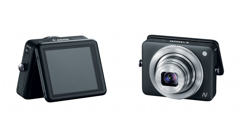 Illustration for article titled Canon Powershot N: The Future of Tiny Cameras Is Eco-Friendly Touchscreen Squares?